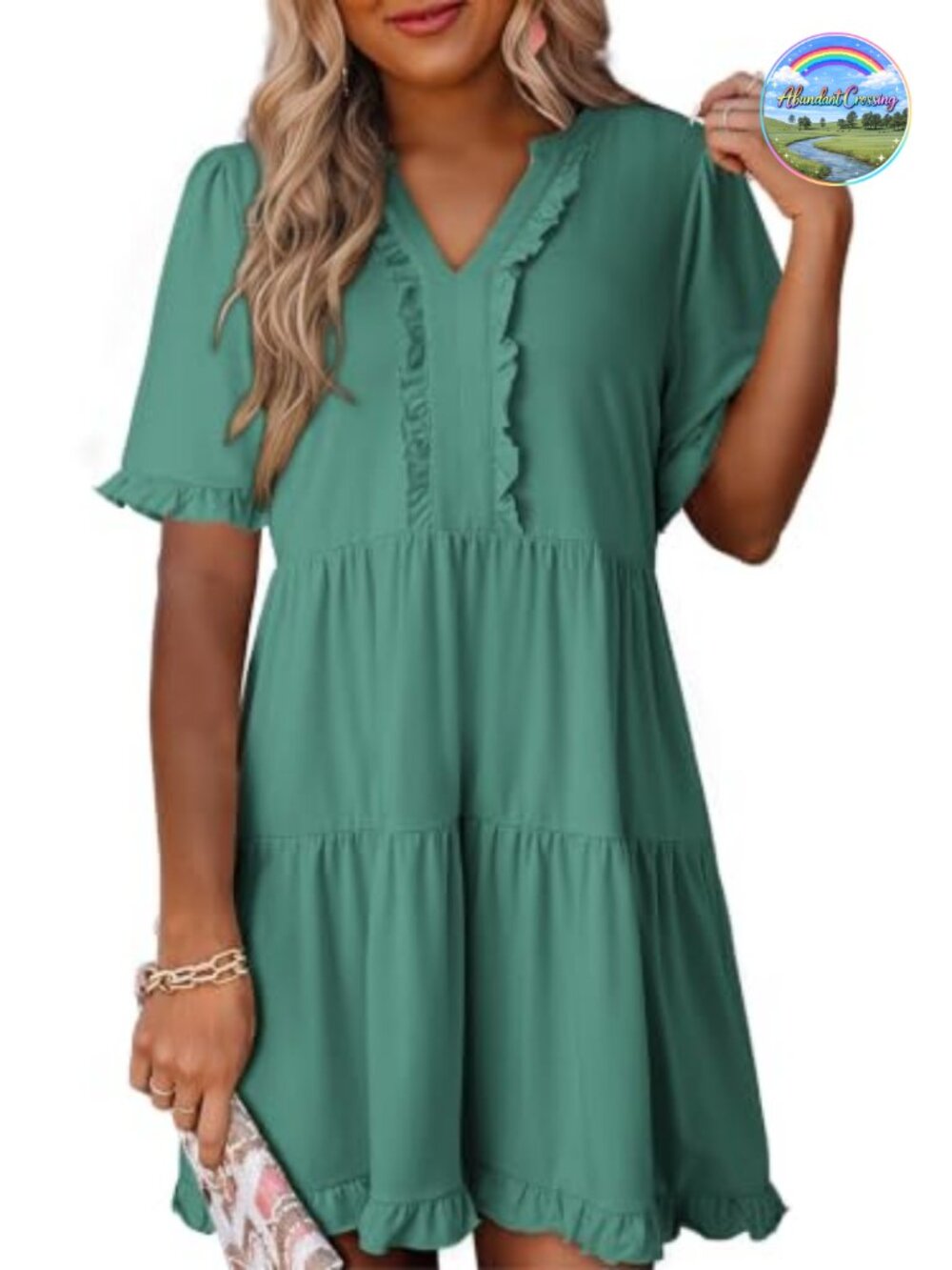 A-Line Babydoll Summer Mini Dress with Pockets